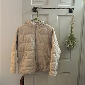Altar'd State Cream Quilted Jacket